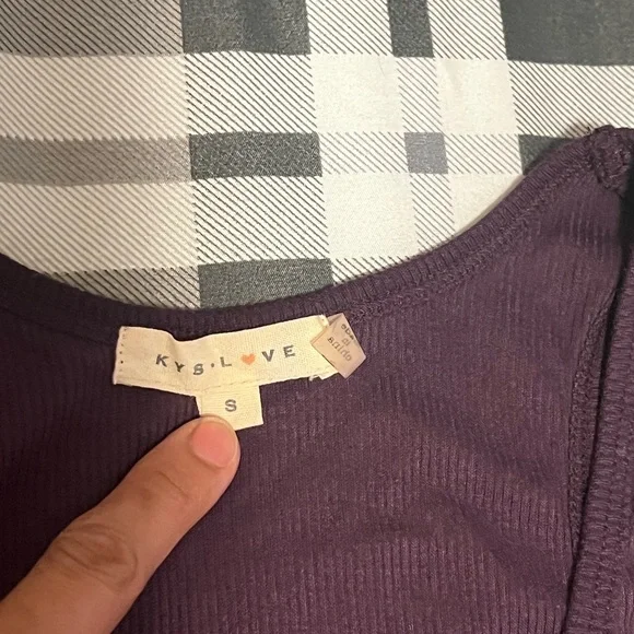 KYS Love Purple Ribbed Dress - Picture 3 of 7